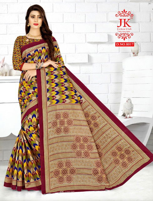 Jk Tulsi 8 Casual Daily Wear Cotton Printed Saree Collection